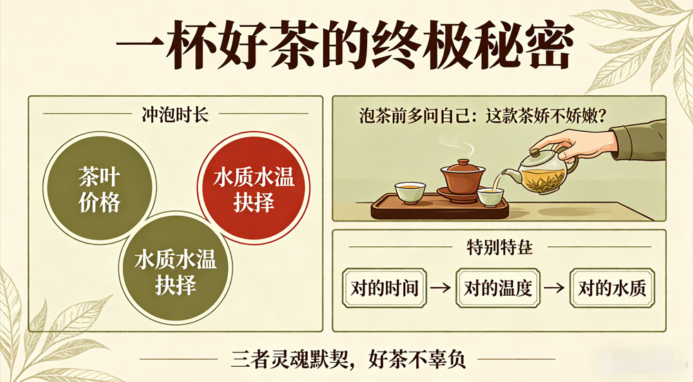 泡茶别只会用开水！这份六大茶类科学水温指南，值得收藏-茶之家