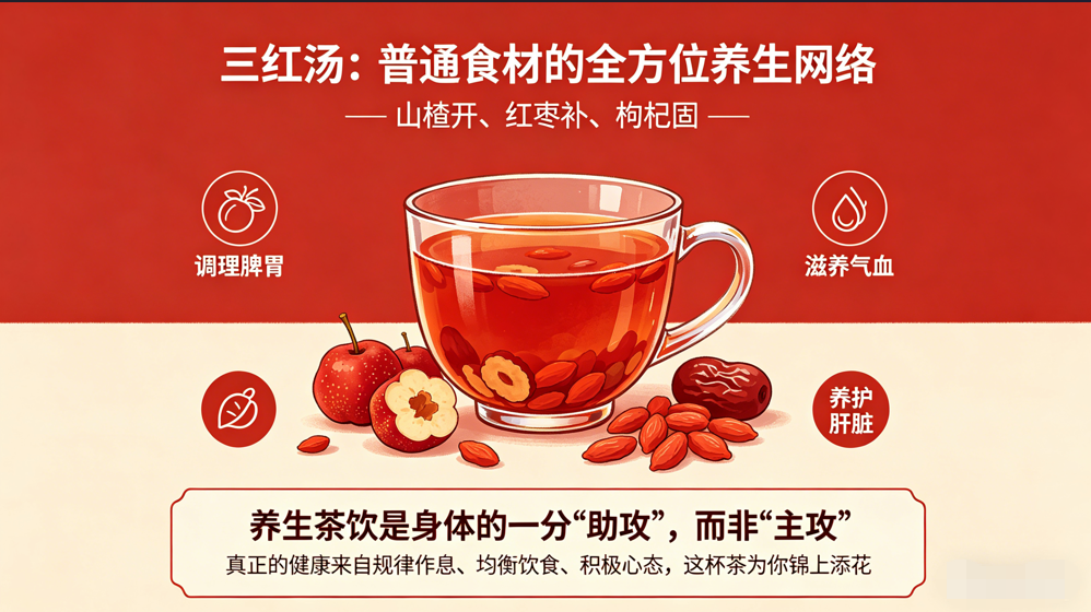 身体虚又吃不下?红枣枸杞山楂茶,一杯搞定你的“小尴尬”-茶之家