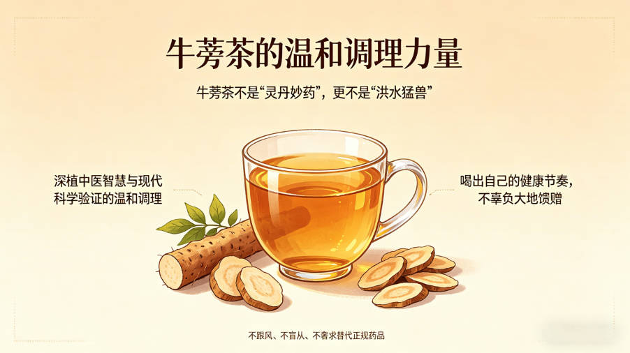 牛蒡茶这杯“根茎甘露”的四大健康支柱，喝对了才有效-茶之家