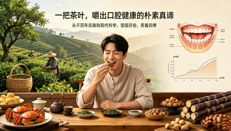 嚼一嚼生茶叶，给牙齿穿上“隐形防酸衣”-茶之家