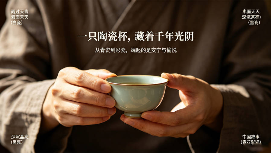 一套陶瓷茶具入门指南：青白黑三色分得清，泡茶才不踩坑-茶之家